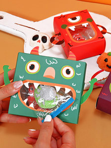 Bolsas de Embalaje Personalizadas con Temática de Halloween para Dulces y Sushi, Bolsas Pequeñas para Regalos, Bolsas para Galletas y Dulces con Forma de Calabaza, Fantasma y <span class=keywords><strong>Castillo</strong></span> - Product Image 5
