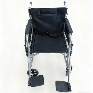 工場卸売 軽量 手動折りたたみ式 炭素鋼製 手押し式 障害者用車椅子 レザーシート PIN GUAN PG-2 8インチ 24インチ ソリッド - Product Image 5