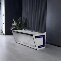 Console de salle de contrôle personnalisable en forme d'arc, bureau de travail combiné, table de commande, console de surveillance pour centre de commandement