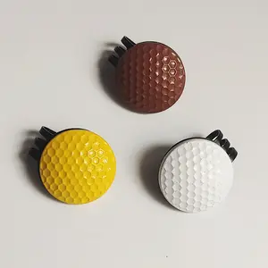 Factory Price Wholesale Golf Ball Marker Golf Supplies Accessories Metal Clips With Magnetic Ball Marker Golf Hat Clip