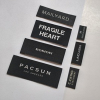 Étiquettes Tissées Personnalisées en Coton, Logo sur Mesure, pour Vêtements et Textiles, à Repasser sur l'Encolure, Fabricant