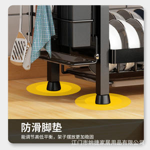 ชั้นวางจานสแตนเลสทันสมัยพร้อมถาดอเนกประสงค์ แห้งเร็ว สำหรับจาน ชาม และตะเกียบ อุปกรณ์จัดระเบียบห้องครัว - Product Image 2