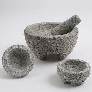 ครกหินแกรนิตธรรมชาติและสากสีหินอ่อนตามสั่งสำหรับเครื่องเทศและสมุนไพร - Product Image 4