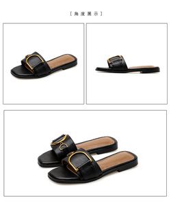 Vendita calda Designer <span class=keywords><strong>sandali</strong></span> da donna pantofole <span class=keywords><strong>sandali</strong></span> piatti infradito punta taglie forti scarpe da donna <span class=keywords><strong>sandali</strong></span> pantofole di lusso - Product Image 6