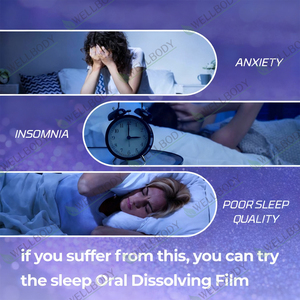 <span class=keywords><strong>Film</strong></span> de dissolution orale de mélatonine WELLBODY OEM pour l'aide au sommeil et la gestion de l'insomnie chez l'adulte-Qualité alimentaire - Product Image 2