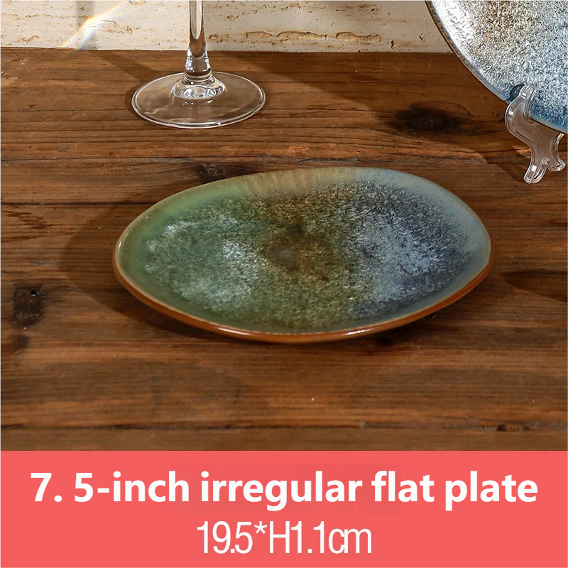 7.5-inch irregular flat plate