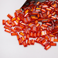 500 pièces par sac 2x1mm à 3x6mm ensemble de couleur Orange zircone cubique prix de gros coupe Baguette CZ pierres Zircon pierres précieuses