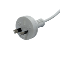 Kabel Daya 2 Pin Australia Bersertifikasi SAA CE KEMA H05VV-F untuk Monitor Komputer, Server, Printer, TV, Kabel Pengganti Pabrik
