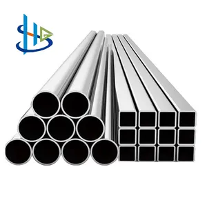 Haoguang Custom sus304 304 304l 306 316 316l Stainless Steel Square Tube Pipe Price Rectangular Tube Round Pipes List