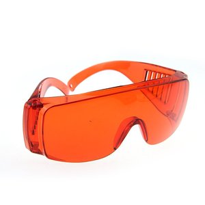 Gafas protectoras de montura completa, color naranja, transparentes, sin recubrimiento, para trabajo en laboratorios químicos, gafas de seguridad tipo 773232 - Product Image 3