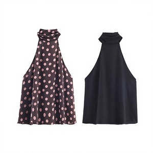 SHENZHU Débardeur Camisole Décontracté pour Femme avec Rubans et Nœuds Décoratifs, Respirant et Dos Nu, Nouvelle Collection 2025 - Product Image 3