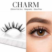 Faux cils magnétiques souples OEM en gros, 29 mm, volume complet, réutilisables, sans eye-liner, sans colle nécessaire