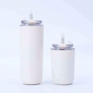 Pink Stainless Steel Vacuum Tumbler With <b>Straw</b> Minimalist Design Travel Mug Double Wall Insulated 12-24 Hours Thermal Keep Hot - Product Image 5
