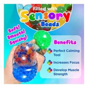 2024 Trendy Eco-friendly TPR Squishy Soccer <b>Ball</b> Toy for Adults Stress Relief with Spikes and Custom Logo - Product Image 3