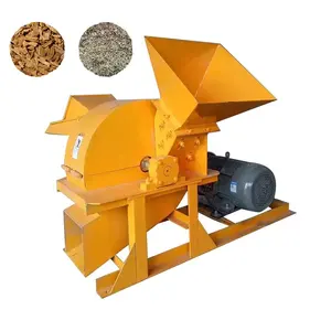 Small scale mobile wood crusher forestry machinery orchard tree branch crusher wood crusher machine for producing sawdust