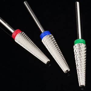 Fraise conique allongée en carbure de tungstène de 2,35 mm (3/32 po) pour ongles, coupe croisée, outil de nettoyage des cuticules pour ponceuse électrique - Product Image 2