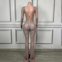 Robe de soirée élégante pour femme 2024, robe de soirée élégante à manches longues, robe de soirée luxueuse en cristal pour femme