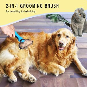 Peigne démêlant en acier inoxydable pour animaux de compagnie, brosse de toilettage pour chiens, produits de nettoyage pour animaux, peigne en acier pour animaux - Product Image 6