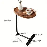 Nouvelle petite table basse en bois, meuble d'appoint mobile, style minimaliste, table d'angle moderne de luxe léger pour salon