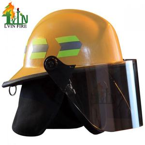 خوذة إطفاء من النوع LVIN Firedex مع واقي 6 بوصات خوذة طويلة لمكافحة الحرائق لرجال الإطفاء - Product Image 1