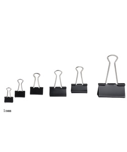 100 pièces Clips de reliure en métal multi-usages repliables avec boîte en PVC carré nickelage produit Shenzen - Product Image 2