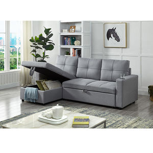 Moderno <span class=keywords><strong>individual</strong></span> futón en forma de L sofá cama <span class=keywords><strong>plegable</strong></span> sofá cama cum cama - Product Image 2