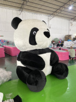 Poupée en peluche géante de 2m (6.5ft) personnalisée, ours panda gonflable, modèle publicitaire