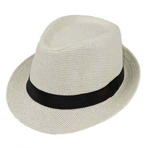EATH10 Unisex/bambino/adulti moda a buon mercato promozionale <span class=keywords><strong>carta</strong></span> <span class=keywords><strong>Borsalino</strong></span> Trilby cappello di paglia - Product Image 3