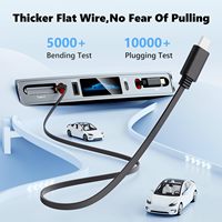 Meilleurs cadeaux Tesla Model 3 Y voiture USB Hub Type-C chargeur rapide rétractable PD 27W câble Lightning accessoires de voiture