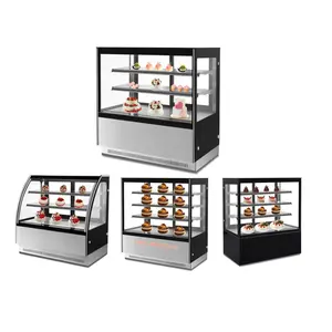 Refrigerador de aire de lujo para escaparate de tartas, Enfriador de refrigeración de exhibición de tartas