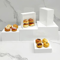 White Wedding Food Riser Acryl Display Stand für Catering Buffet Tisch Dessert Stand Hochzeits dekoration