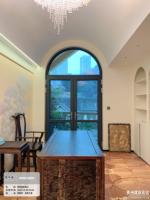 Porte française en aluminium double verre à rupture thermique capteur en aluminium porte à ouverture vers l'intérieur