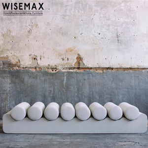 WISEMAX MUEBLES Lujo Moderno Banco de dos plazas Silla Sofás de tela de terciopelo Cama otomana larga Banco de extremo Salón de ocio Apartamento - Product Image 3