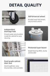 Tủ trưng bày bánh kem kính, nguồn cung cấp nhà máy, tủ đông trưng bày bánh kem thương mại - Product Image 6