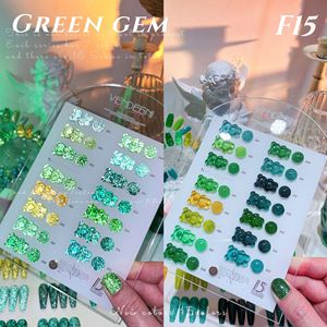 Nouveau Kit de Vernis à Ongles Gel UV <span class=keywords><strong>Bleu</strong></span> Klein Diamant Brisé, Série <span class=keywords><strong>Bleu</strong></span> Foncé et <span class=keywords><strong>Bleu</strong></span> Royal, Scintillant, Brillant, Longue Durée, en Flacon - Product Image 5