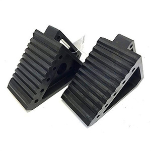 Cales de roue antidérapantes en caoutchouc robuste pour pneus avant et arrière de véhicules – Sécurité au stationnement - Product Image 1