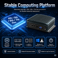 Computadora Industrial Integrada con Doble LAN, 2 COM, USB, HD, VGA, Compatible con Windows y Linux para Control de Máquinas
