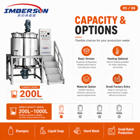 Homogénéisateur en acier inoxydable de 200 L, machine de mélange de détergent liquide pour applications chimiques et alimentaires