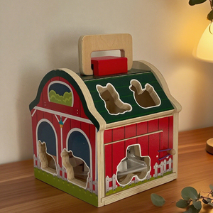 Juguetes de casa inteligente para niños de educación temprana figura de Animal de madera a juego para iluminación cognitiva juguetes educativos - Product Image 2