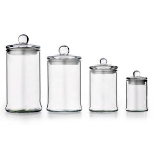 Venta al por mayor de alta calidad tarro de almacenamiento de vidrio de borosilicato tarro redondo tarros de vidrio con tapas para Kichen - Product Image 4