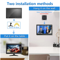 Moniteur IPS personnalisé Full Hd 10 pouces 7 pouces, haute luminosité, TV LCD, connexion hd-mi VGA, Mini ordinateur de bureau, moniteur CCTV avec haut-parleur
