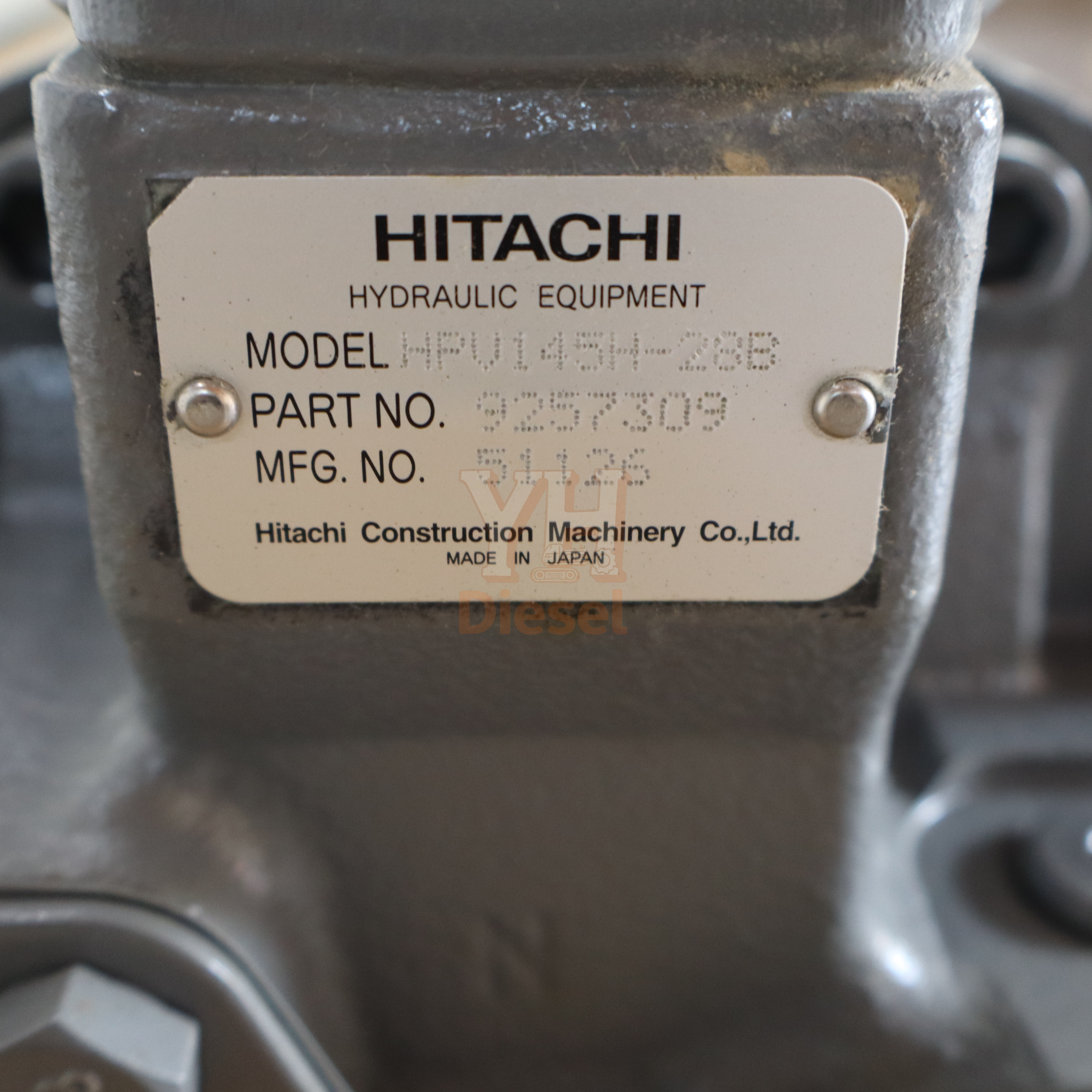 Hydraulic Pump 9260885 9260885 9260885 ZX330-3 6HK1TCS ZX350 ZX360