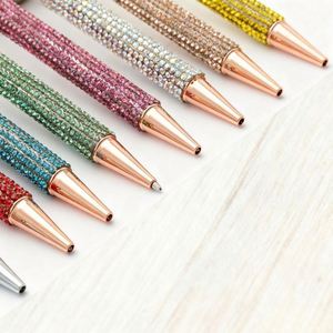 Promotional Metal Ballpoint <b>Pens</b> with Diamond Inlays Creative Signature <b>Pen</b> Custom <b>Pens</b> for Students and Corporate Advertising - Product Image 3