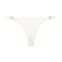 Luxuriöser Metall-Dekor Seiden-G-String Nahtlose Atmungsaktive Sexy Damenslips Hochwertige Damenunterwäsche Schicke Minimalistische T-Back Slips