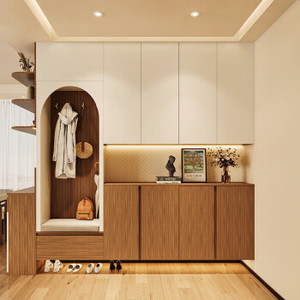 Mueble Zapatero de Madera de Diseño Moderno Contemporáneo para Dormitorio, Comedor, Sala de Estar o Muebles Escolares - Product Image 5