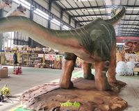 Dinosaures de grande taille pour attractions de parc, modèle de Brachiosaurus animatronique de 16 m en caoutchouc fait main, à vendre