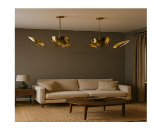 Lustre Sputnik en laiton de style moderne du milieu du siècle, 6 lumières, luminaire de plafond rétro pour salon, décoration intérieure - Product Image 1