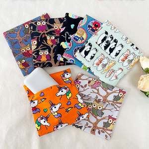 Nouvelle pochette à bijoux en coton écologique imprimée numériquement, avec cordon de serrage recyclable, chauffe-mains, sac à main carré 12*12cm - Product Image 1