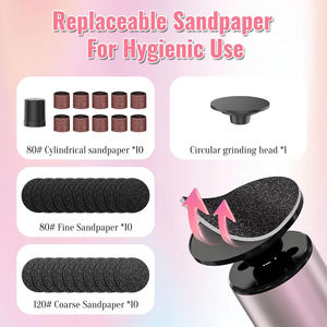 طاحونة القدم الكهربائية القابلة لإعادة الشحن مزيل الكالس المحمولة اللاسلكية للسفر - Product Image 4