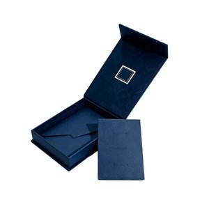 Luxury Gold Foil Magnetic Jewelry <b>Box</b> Premium Rigid <b>Gift</b> <b>Box</b> for Wedding Bridal Jewellery Set - Product Image 1